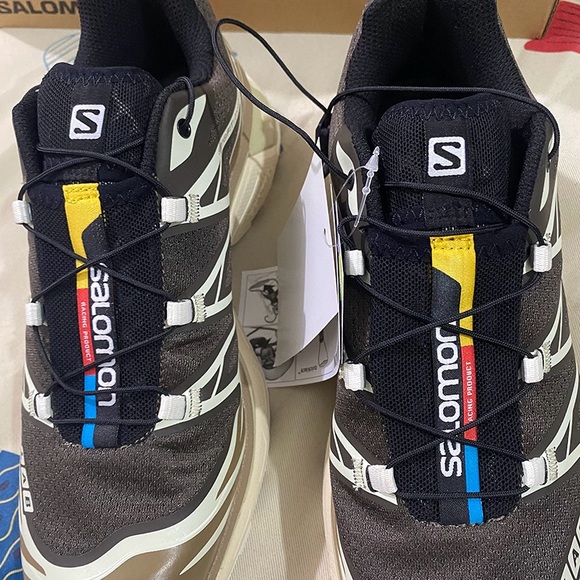 Salomon S-LAB XT-6 Black and Brown Sneakers - Picture 7 of 10